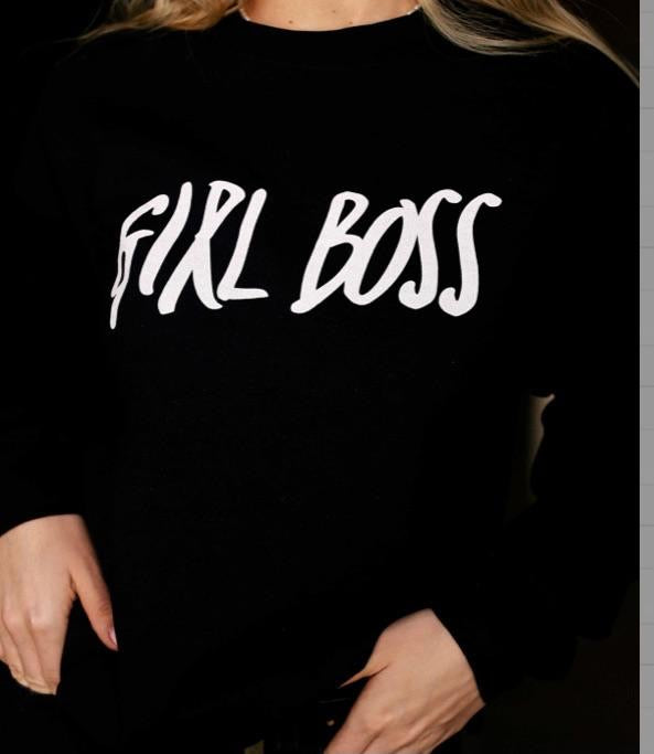 Girl boss online sweatshirt