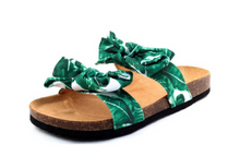 Load image into Gallery viewer, Green/White Sandal
