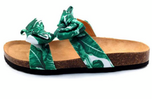 Load image into Gallery viewer, Green/White Sandal
