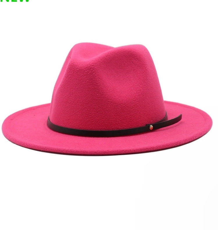 Pink Fedora Hat